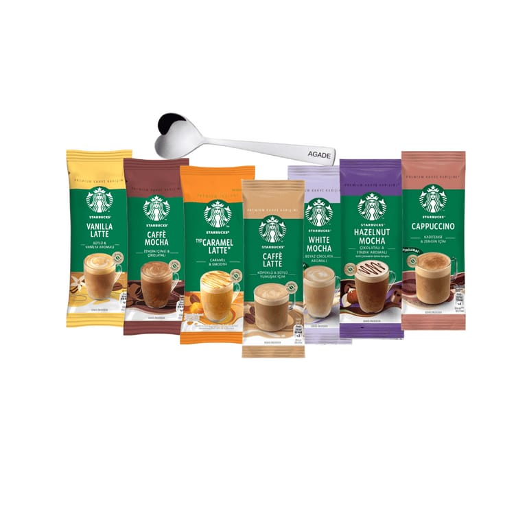 Starbucks Premium Mix Set - 10 Sachets + AGADE Spoon