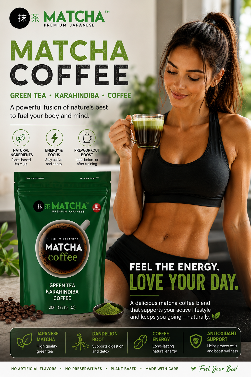 Matcha Coffee Blend - Premium Japanese Matcha