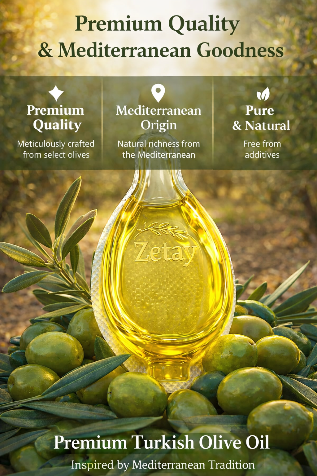 Zetay Premium olive oil lifestyle