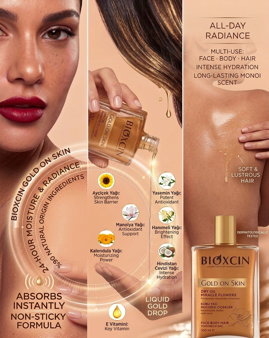Bioxcin Gold On Skin Shimmer Dry Oil 100ml