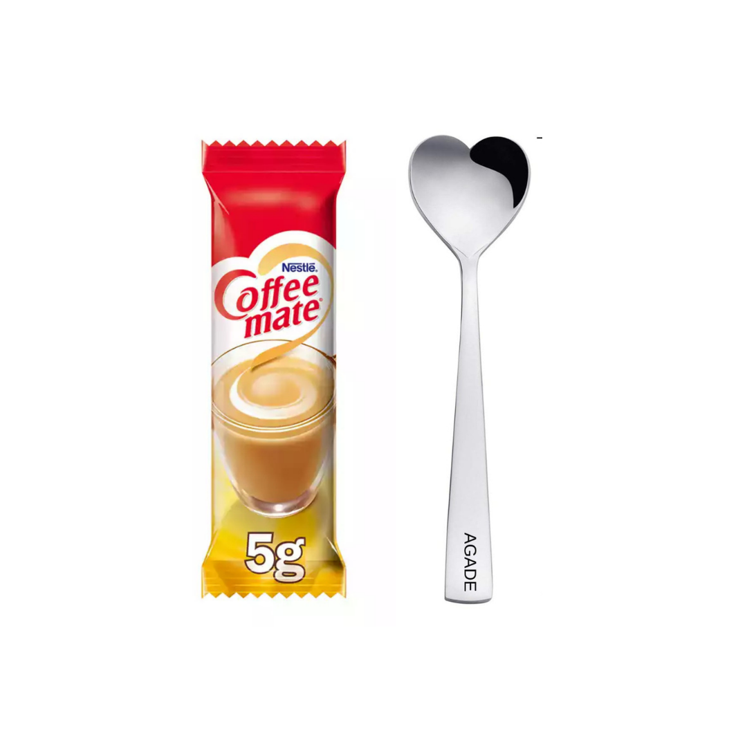 Nestle Coffee Mate Single Serve Bundle – 30 Sachets & Heart Spoon