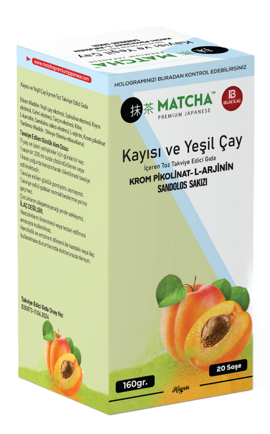 Apricot & Matcha Powder Supplement