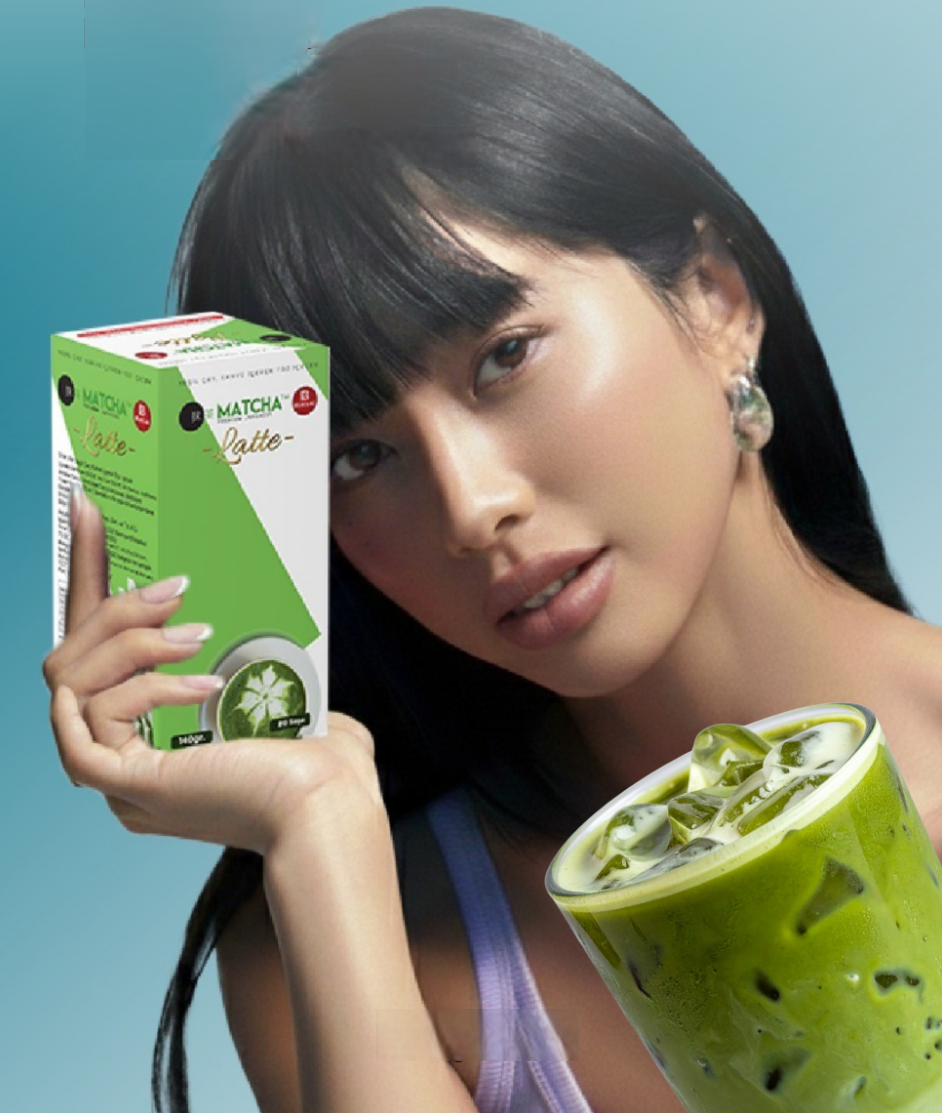 Flavored Matcha Latte Slim Tea Mix – 20 Single Serve Sachets