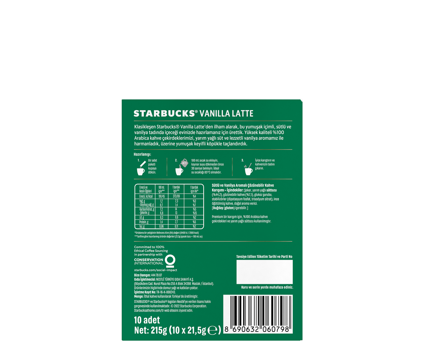 Starbucks Vanilla Latte